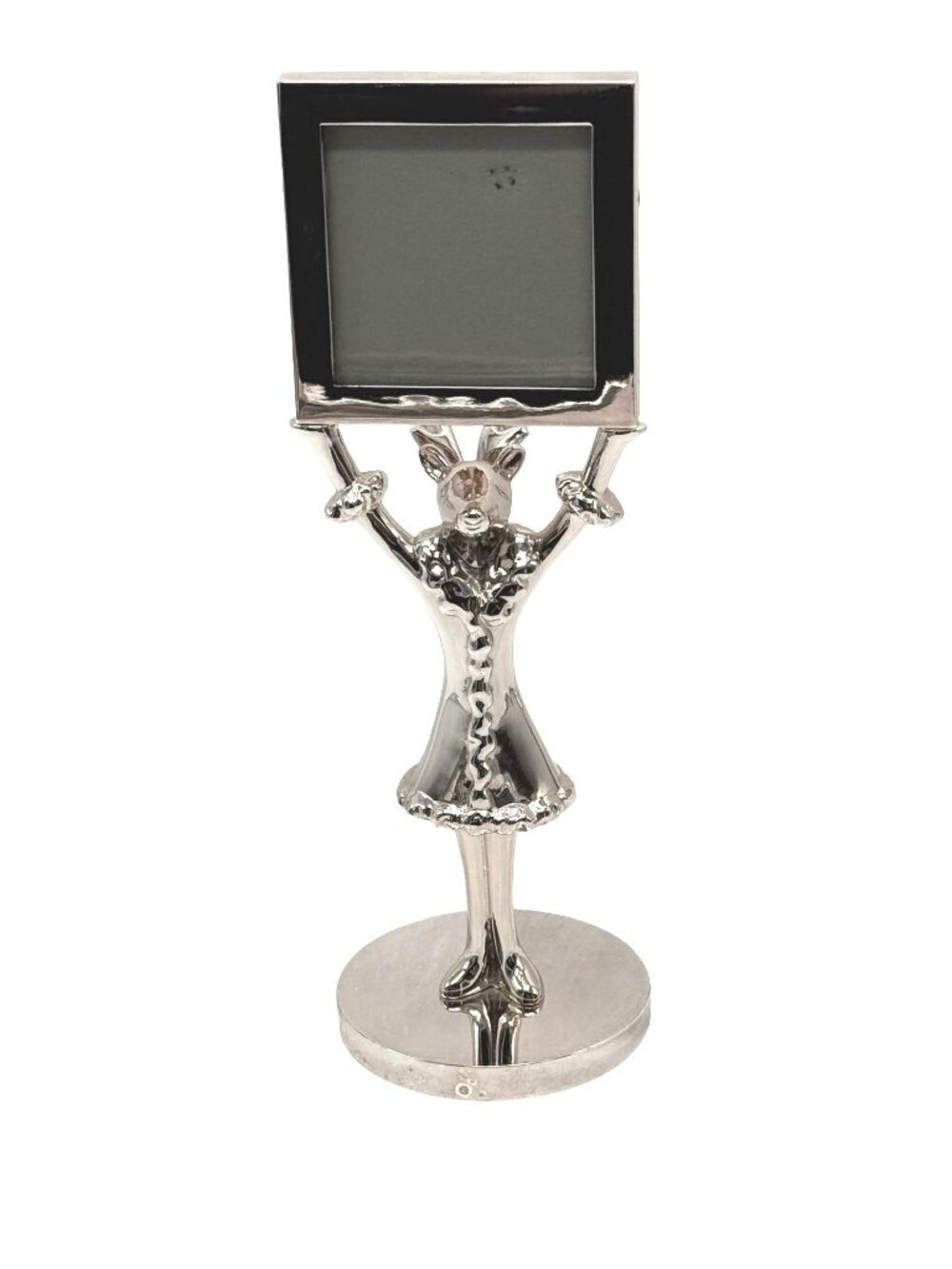 Pottery Barn Vixen Silver-Plated Picture Frame Standing Reindeer Design